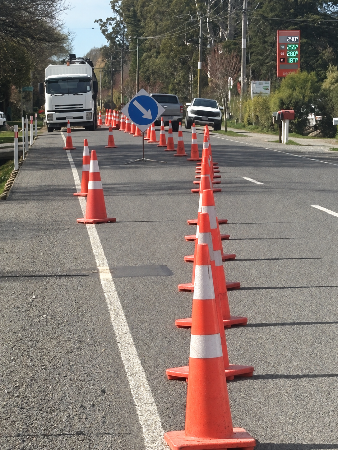 Traffic management worksite